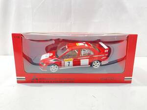 1円スタート 中古品 AUTOart 1/18 MISTUBISHI LANCER EVOLUTION Ⅶ WRC オートアート 三菱 ランサーエボリューション7 WRC ミニカー