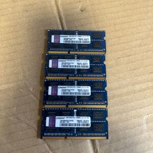 （41）中古品★Kingston メモリ 4GB 2Rx8 PC3-12800S-11-11-F3★4G×4枚 