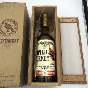 ☆WILD TURKEY ワイルドターキー バーボン ウイスキー 8年 750ml 50.5% 木箱 未開栓 !