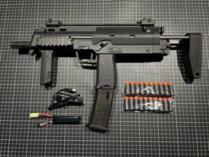 【日本国内発送　動作確認済み】MP7タイプ　電動セミ・フルオート　ダーツブラスター　互換性NERF　電動ガン　エアガン