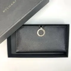 美品 ブリガリ BVLGARI サークル ロゴクリップ 長財布