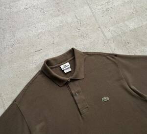 LACOSTE ラコステ ポロシャツ ブラウン 7 XLサイズ相当 rrl ラルフローレン