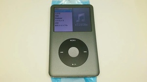 美品 iPod classic (160GB→SSD 512GB 大容量化) グレー (外装一式 バッテリー等 新品) 第7世代 本体