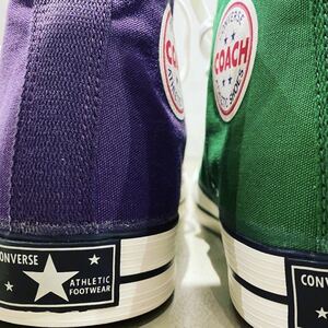 【新品 紫 US10.5 29cm Addict COACH CANVAS HI】 converse アディクト chuck taylor all star one ox timeline nh n hoolywood エヌハリ