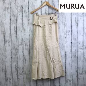 MURUA ムルーア アシメコルセットマーメイドスカート　1サイズ　アイボリー　スタイルアップ　S10-143　USED