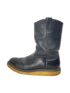 RED WING◆ペコスブーツ/US8/BLK/レザー/1106