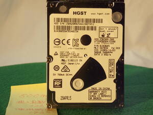 HGST HDD 2.5吋　SATA　500GB 7MM 使用時間少