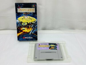 【動作未確認】 POPULOUS ポピュラス SFC スーパーファミコン ソフト IMAGINEER 箱付き