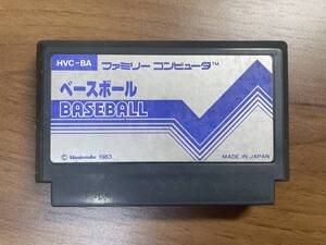 22〔送料無料〕ベースボール ＦＣ ファミコン 作動確認・クリーニング済 同梱可 