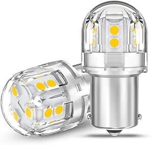 12V-24V車用 S25 シングル球 LED ホワイト 爆光 バックランプ 15連3030SMD BA15S P21W G1