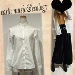 earth music&ecology♡フリルネックシャツ