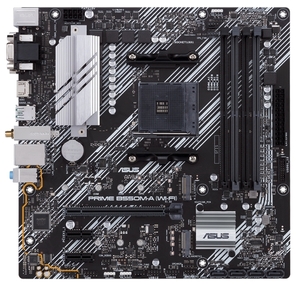 ASUS PRIME B550M-A (WI-FI) Socket AM4 DDR4 VGA+DVI+HDMI PCI-E4.0 Motherboard