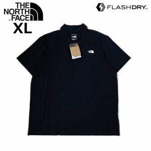 1円～!売切!【正規新品】THE NORTH FACE ADVENTURE POLO 半袖 ポロシャツ US限定 速乾 ストレッチ スポーツ ジム キャンプ(XL)黒 180904-23