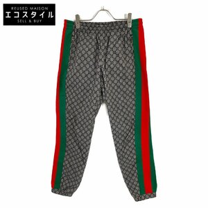 GUCCI グッチ 545609 パンツ グレー M ボトムス ポリエステル メンズ 中古