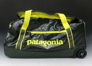 [ZEROnet]％patagonia パタゴニア 70L 黒 黄色 キャリーバッグ 旅行カバン ボストンバッグ 登山 アウトドア ％H69-36