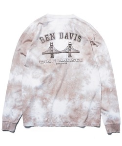 「BEN DAVIS」 長袖Tシャツ SMALL ベージュ メンズ