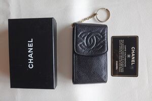 CHANEL シャネル タバコケース シガレットケース キャビアスキン レディース 中古