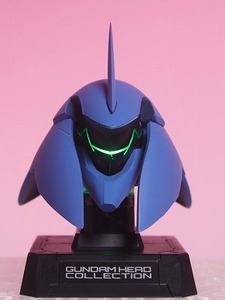 ガンダムヘッドコレクション 1 ガフラン 発光台座 送料140円～ 箱付新品 眼が光る!