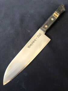 三徳包丁 堺屋合秀作 手打 DP本割込ゴールド 刃渡り約165ｍｍ 全長約293ｍｍ 和包丁 調理器具 庖丁