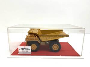 〇786【奈良保ダム建設工事 盛立完了記念 1987.11.18】YONEZAWA TOYS KOMATSU コマツ HD1200 ダンプトラック コレクションケース JAPAN