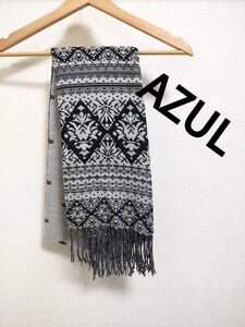 AZUL ストール　 マフラー　スカーフ　古着