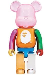 【新品】ベアブリック エイプ マルチカラー MEDICOM TOY BE@RBRICK A BATHING APE 25th ANNIV. MULTI COLOR I.T Hong Kong kaws 1000％