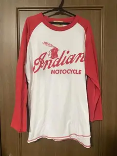 indian motorcycle Tシャツ ラグラン 古着 used