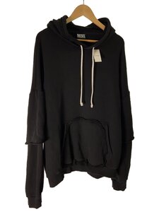 DIESEL◆パーカー/XL/コットン/BLK