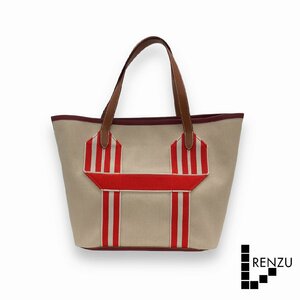 エルメス ピュールサングル トートバッグ PURSANGLE TOTE BAG ゴールド×べトン×ルージュアッシュ レディース