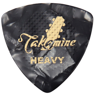 Takamine セルロイド P1B HEAVY トライアングルピック 10枚セット (タカミネ)