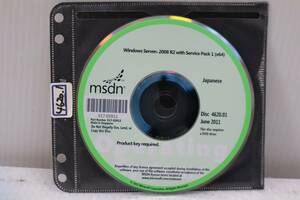 E0258 K Windows Server 2008 R2 SP1 (x64) msdn ライセンスキーあり