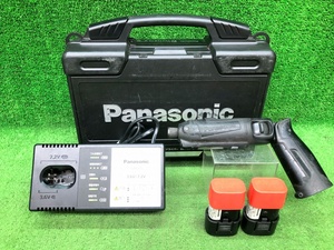 中古品 Panasonic パナソニック 7.2V 1.5Ah スティックインパクトドライバー EZ7521LA1S-B ※バッテリ2個+充電器セット