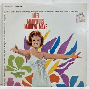 ●即決VOCAL LP Marilyn Maye / Meet Marvelous Marilyn Maye LSP-3397 jv6060 米オリジナル Dg Stereo Rca社内袋 マリリン・メイ