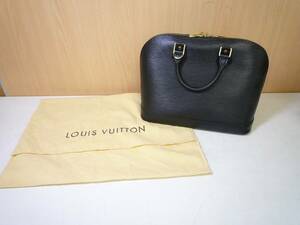 A6677　正規品　Louis Vuitton ルイヴィトン エピ アルマ ハンドバッグ 黒 鞄