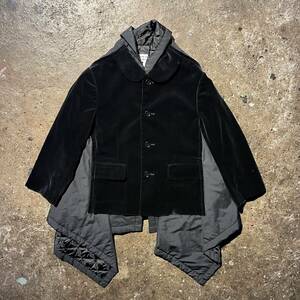 COMME des GARCONS COMME des GARCONS レイヤードドッキング別珍ジャケット コムデギャルソンコムデギャルソン コムコム W16C004 S