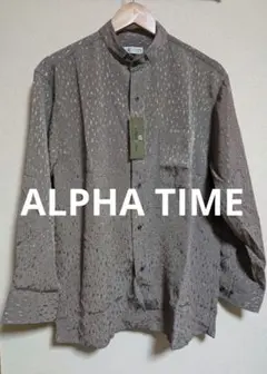 ALPHA TIME メンズ トップス 長袖 シャツ 未使用タグ付き