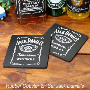 ラバー製 コースター ジャックダニエルズ Jack Daniel