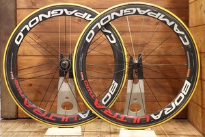 カンパニョーロ Campagnolo ボーラウルトラツー BORA ULTRA TWO カーボン チューブラー ホイールセット カンパ12S/11S 【南麻布店】