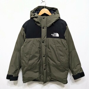 美品 THE NORTH FACE ノースフェイス ND91930 Mountain Down Jacket マウンテンダウンジャケット カーキ サイズM GORE-TEX ゴアテックス