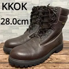 良品【28.0】 KKOK コック シボ加工 ワークブーツ マウンテンブーツ