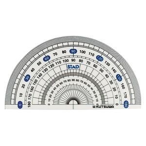 メール便発送 クツワ STAD メタクリル分度器 12cm HPP120