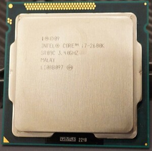 【動作確認済】Intel Core i7 2600K LGA1155 本体のみ①