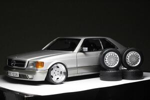 1/18 AUTOart Mercedes-Benz 500 SEC W126 1986 Silver 76212 オートアート メルセデスベンツ クーペ AMG カスタム Aa 本体のみ ジャンク　