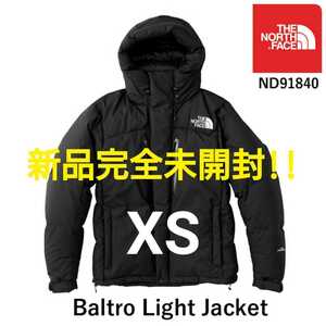 新品完全未開封!! 18AW THE NORTH FACE ノースフェイス 正規品 光電子ダウン バルトロライトジャケット ブラック XS 購入証明書コピー付き