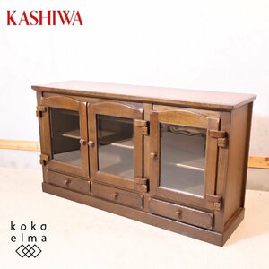 KASHIWA 柏木工 WILDERNESS ウィルダネス オーク材 サイドボード キャビネット 食器棚 リビングボード クラシック 飛騨家具 EH324