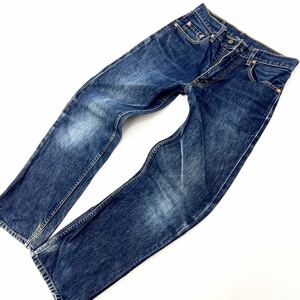 リーバイス ☆ LEVIS 557 ストレート デニムパンツ ジーンズ 27 程よい色落ち◎ インディゴブルー 落ち着く風合い♪ アメカジ 古着■Ja4485