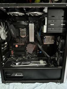 自作パソコンなどに 作成途中PC Z490 AORUS ELITE