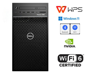 S346/DELL Precision 3640 Tower/Core i7 10700/32GB/M.2 NVME 512 + 3.5HDD 1TB/RTX2080/Office WPS/Win11Pro/WIFI6+Bluetooth