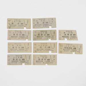 茨城交通茨城線 乗車券 10種類 #29980 送料360円 鉄道 グッズ 趣味 コレクション