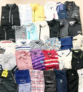 ★ゴルフウェア メンズ 32点 まとめ PEARLY GATES Callaway Munsingwear adidas トップス ボトムス 等 サイズMIX 卸 現状品 10kg★